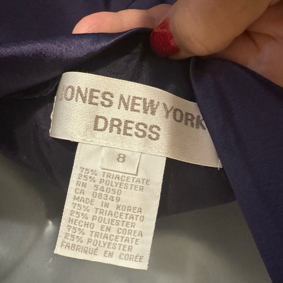 NWT  GORGEOUS Jones New York Deep Purple/Plum DRESSY DRESS  SIZE: 8    #CL - Picture 8 of 10